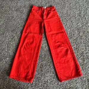 BDG High and Wide Red Pants